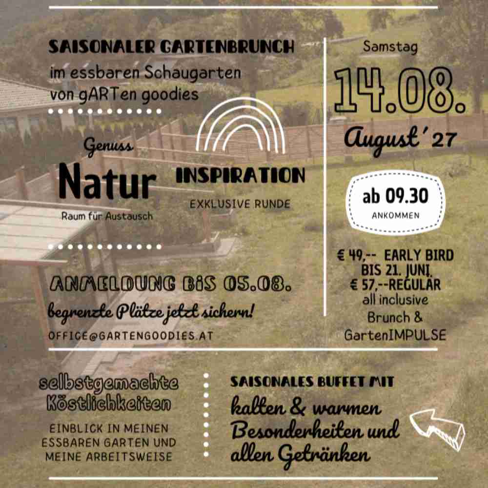 250-002 Gartenbrunch mit Mehrwert